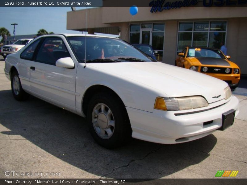Oxford White / Red 1993 Ford Thunderbird LX
