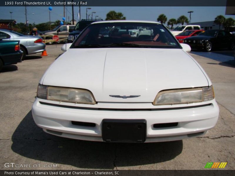 Oxford White / Red 1993 Ford Thunderbird LX