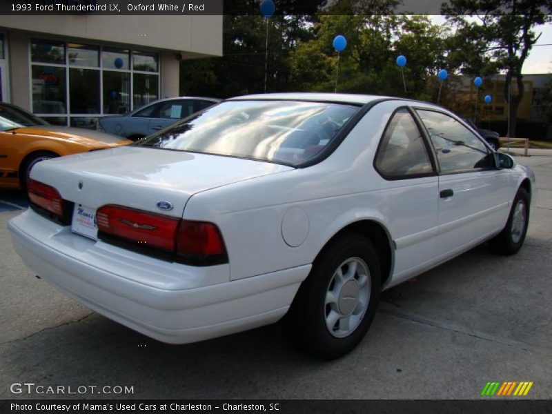 Oxford White / Red 1993 Ford Thunderbird LX