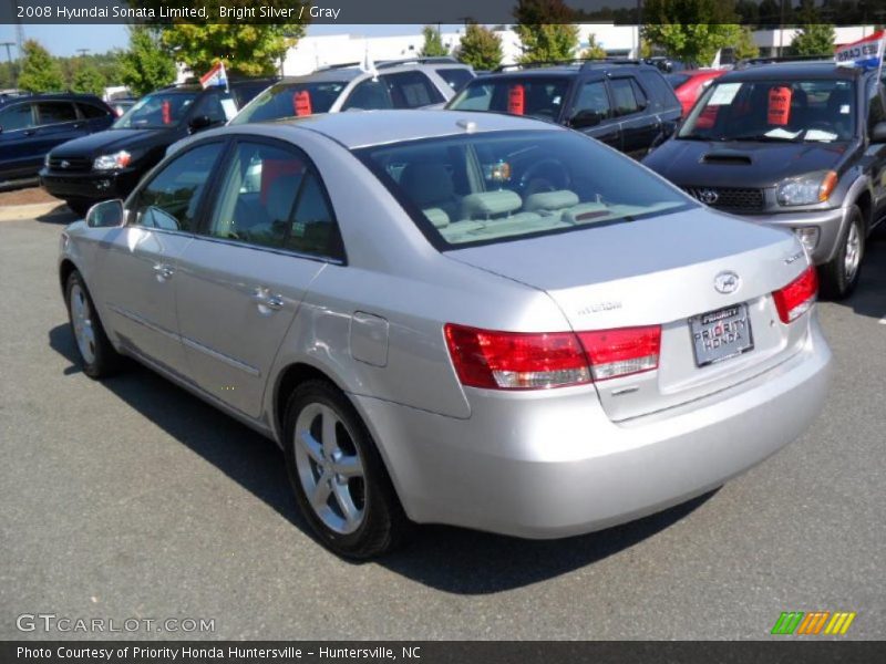 Bright Silver / Gray 2008 Hyundai Sonata Limited