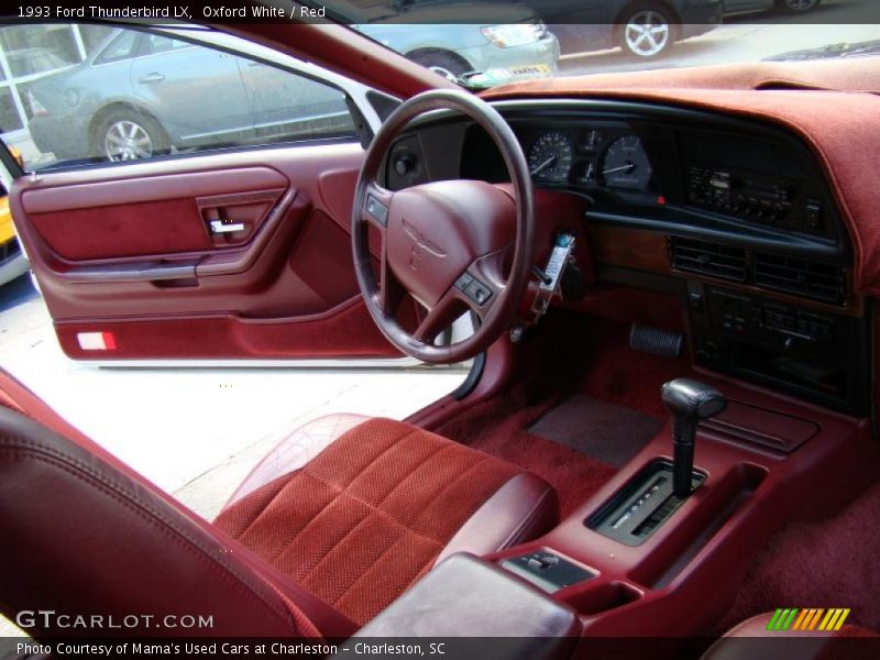 Oxford White / Red 1993 Ford Thunderbird LX