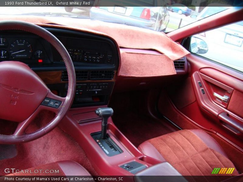 Oxford White / Red 1993 Ford Thunderbird LX