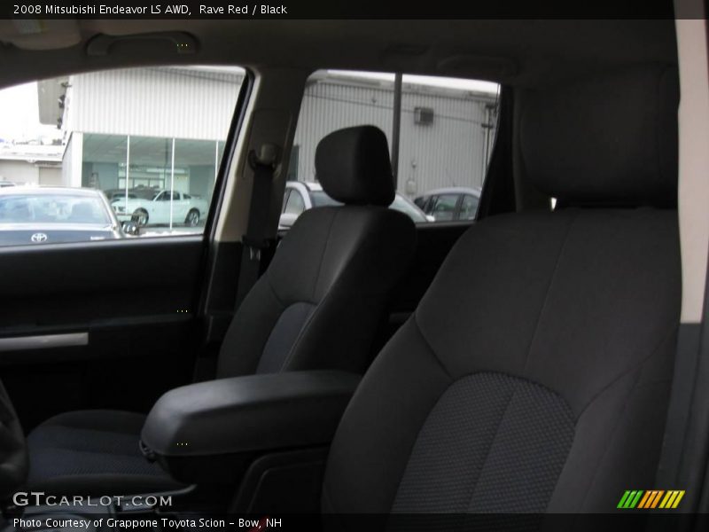 Rave Red / Black 2008 Mitsubishi Endeavor LS AWD