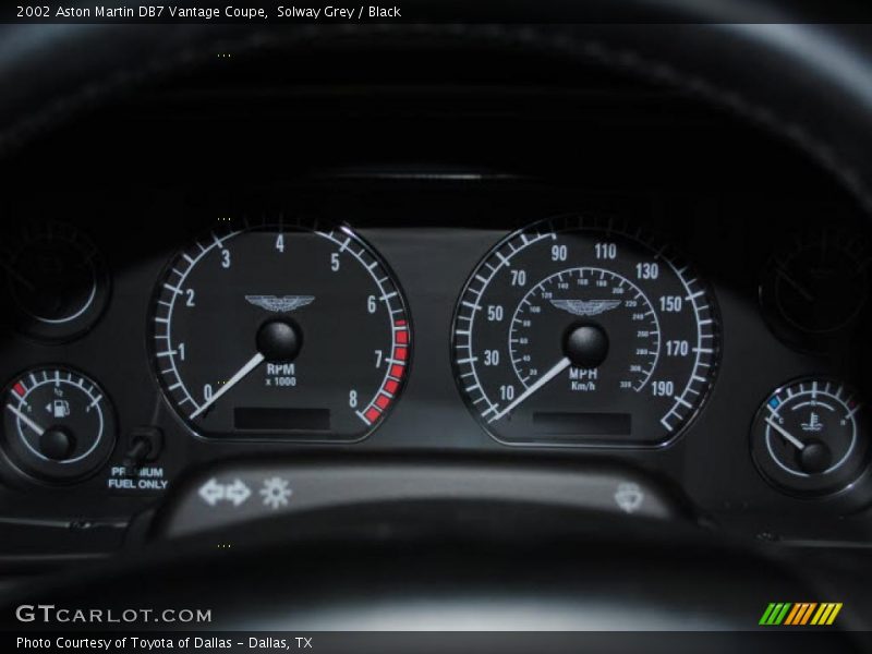 Solway Grey / Black 2002 Aston Martin DB7 Vantage Coupe