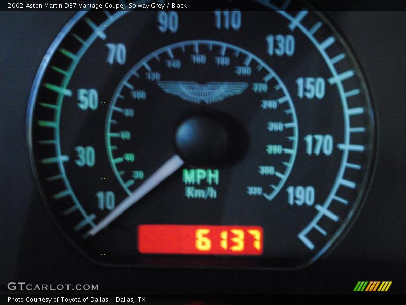 Solway Grey / Black 2002 Aston Martin DB7 Vantage Coupe