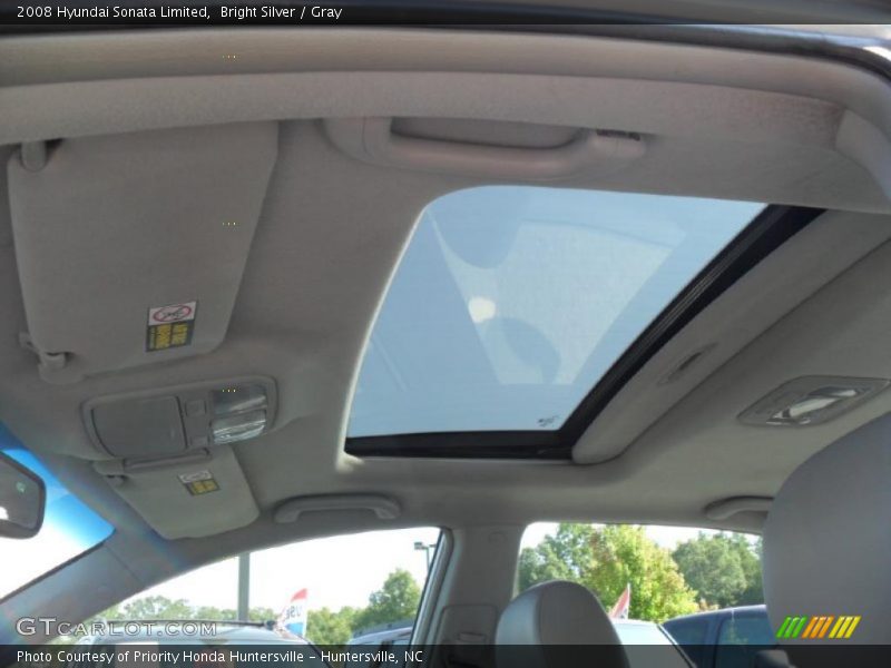 Bright Silver / Gray 2008 Hyundai Sonata Limited