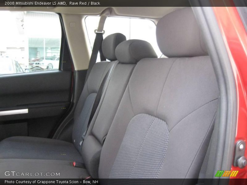 Rave Red / Black 2008 Mitsubishi Endeavor LS AWD