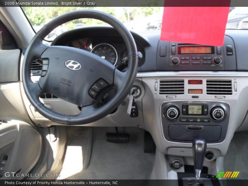 Bright Silver / Gray 2008 Hyundai Sonata Limited