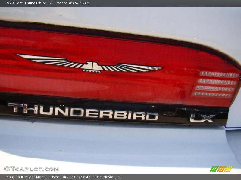 Oxford White / Red 1993 Ford Thunderbird LX