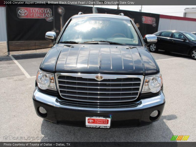 Brilliant Black Crystal Pearl / Dark Slate Gray/Light Slate Gray 2008 Chrysler Aspen Limited