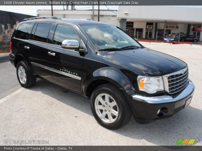 Brilliant Black Crystal Pearl / Dark Slate Gray/Light Slate Gray 2008 Chrysler Aspen Limited