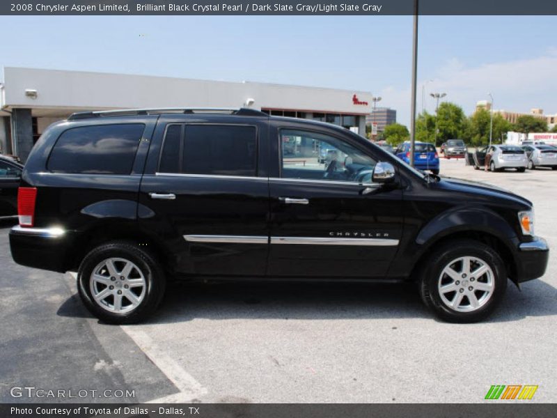 Brilliant Black Crystal Pearl / Dark Slate Gray/Light Slate Gray 2008 Chrysler Aspen Limited