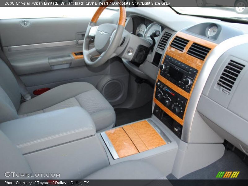 Brilliant Black Crystal Pearl / Dark Slate Gray/Light Slate Gray 2008 Chrysler Aspen Limited