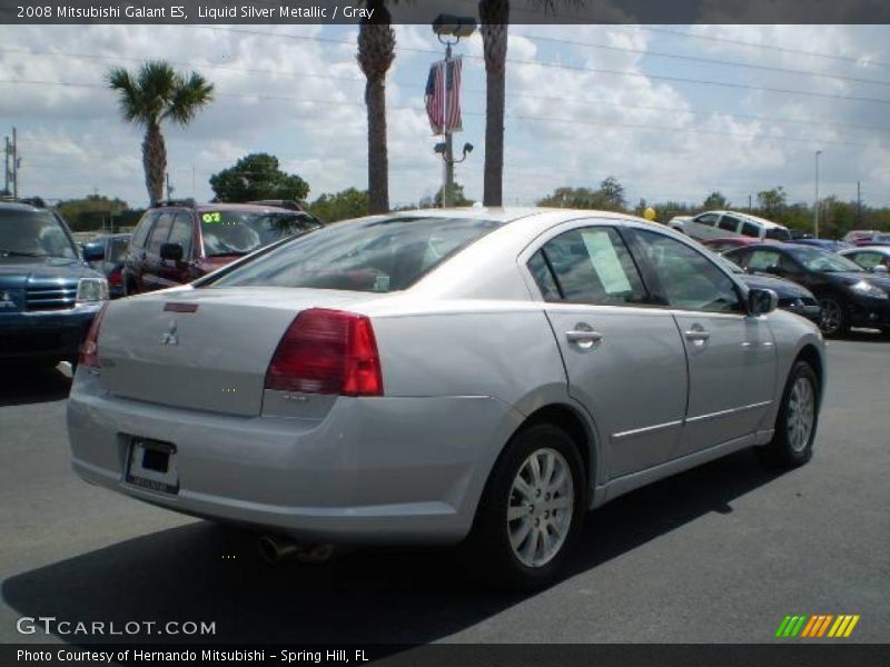 Liquid Silver Metallic / Gray 2008 Mitsubishi Galant ES