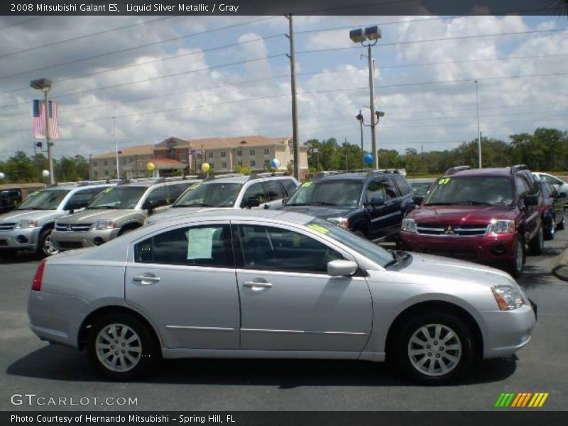 Liquid Silver Metallic / Gray 2008 Mitsubishi Galant ES