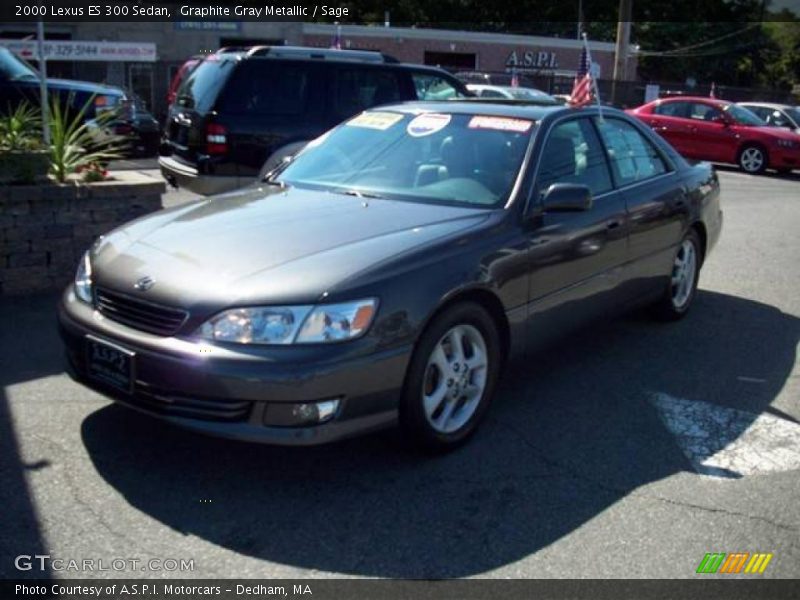 Graphite Gray Metallic / Sage 2000 Lexus ES 300 Sedan