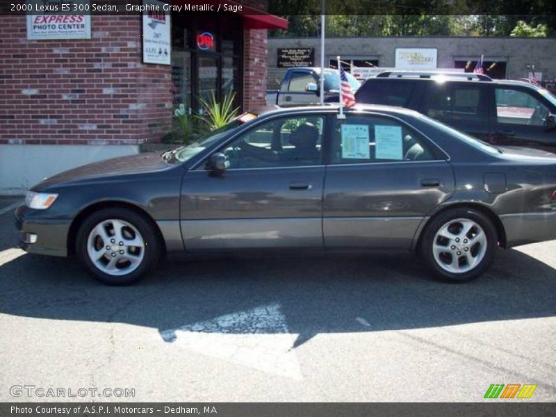 Graphite Gray Metallic / Sage 2000 Lexus ES 300 Sedan