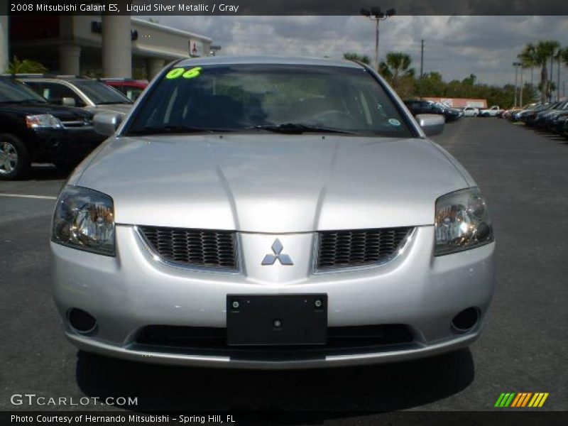 Liquid Silver Metallic / Gray 2008 Mitsubishi Galant ES