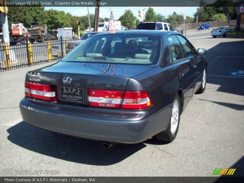 Graphite Gray Metallic / Sage 2000 Lexus ES 300 Sedan