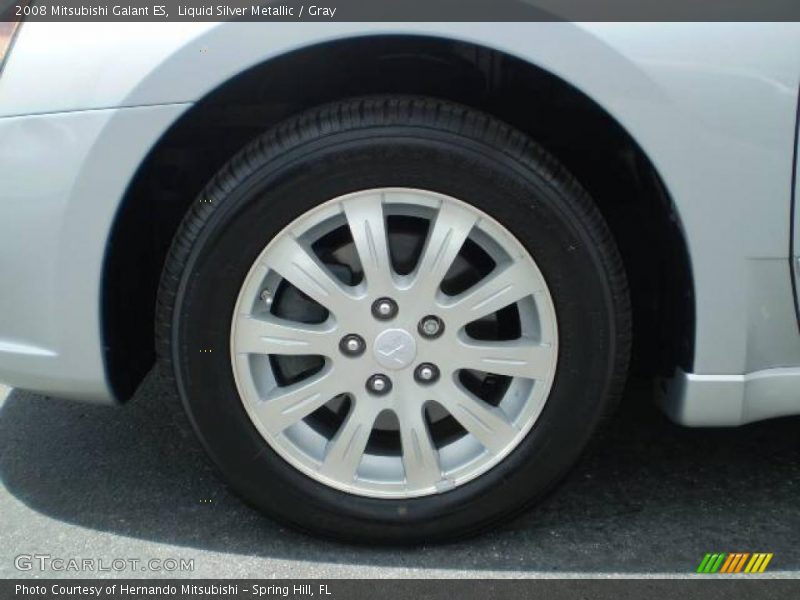 Liquid Silver Metallic / Gray 2008 Mitsubishi Galant ES