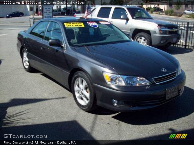 Graphite Gray Metallic / Sage 2000 Lexus ES 300 Sedan