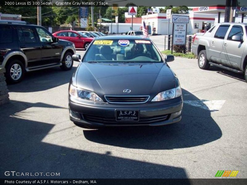 Graphite Gray Metallic / Sage 2000 Lexus ES 300 Sedan