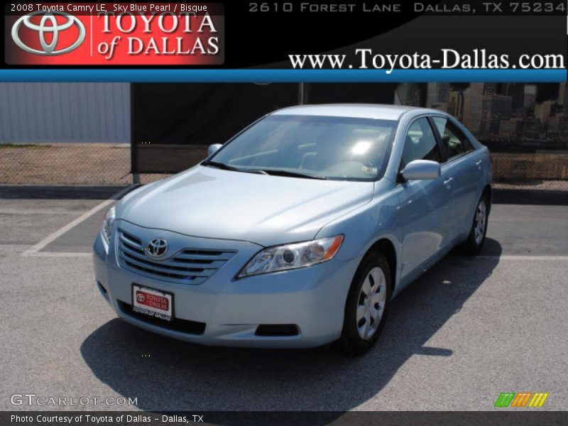 Sky Blue Pearl / Bisque 2008 Toyota Camry LE