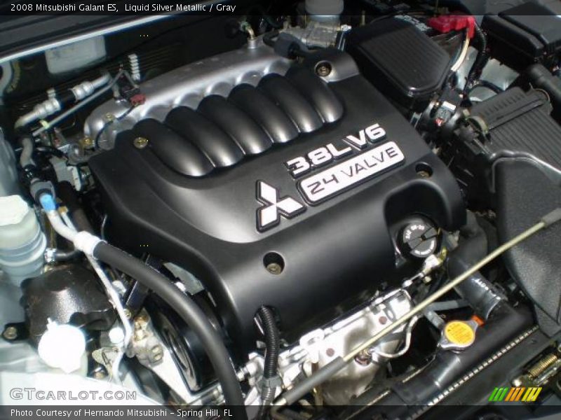 Liquid Silver Metallic / Gray 2008 Mitsubishi Galant ES