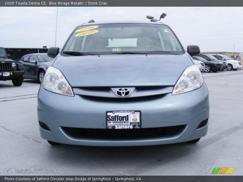 Blue Mirage Metallic / Stone Gray 2006 Toyota Sienna CE