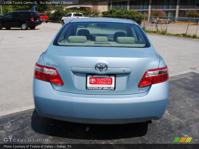 Sky Blue Pearl / Bisque 2008 Toyota Camry LE
