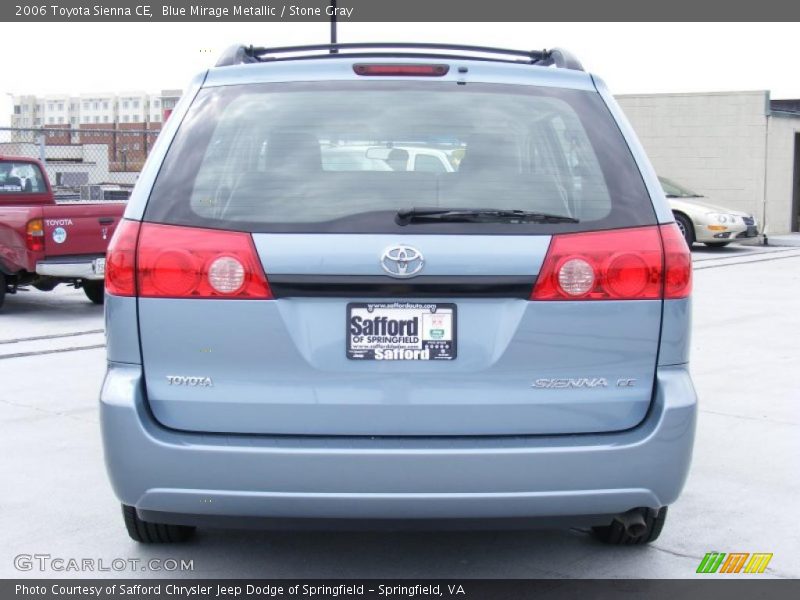 Blue Mirage Metallic / Stone Gray 2006 Toyota Sienna CE