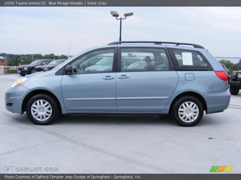 Blue Mirage Metallic / Stone Gray 2006 Toyota Sienna CE