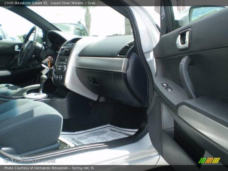 Liquid Silver Metallic / Gray 2008 Mitsubishi Galant ES