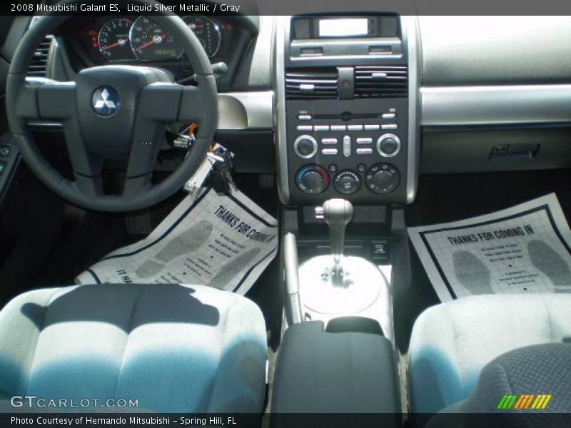 Liquid Silver Metallic / Gray 2008 Mitsubishi Galant ES