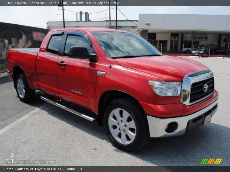 Radiant Red / Graphite Gray 2009 Toyota Tundra SR5 Double Cab