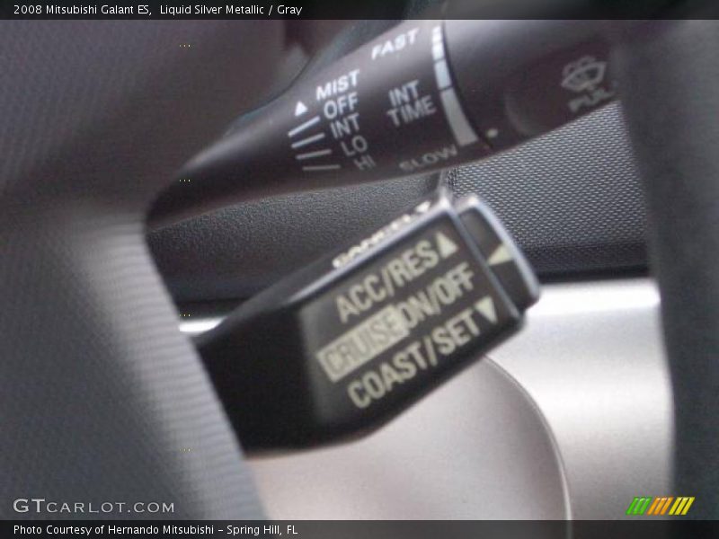 Liquid Silver Metallic / Gray 2008 Mitsubishi Galant ES