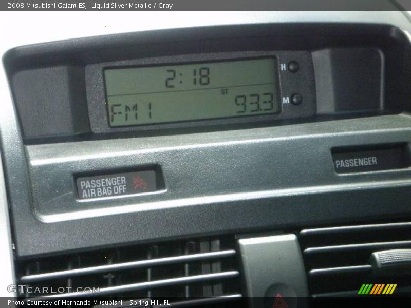 Liquid Silver Metallic / Gray 2008 Mitsubishi Galant ES