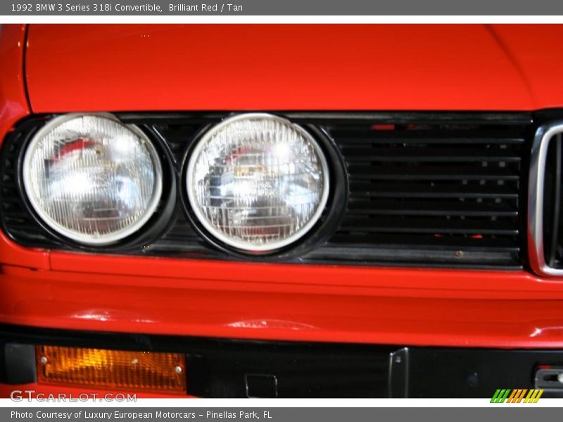 Brilliant Red / Tan 1992 BMW 3 Series 318i Convertible