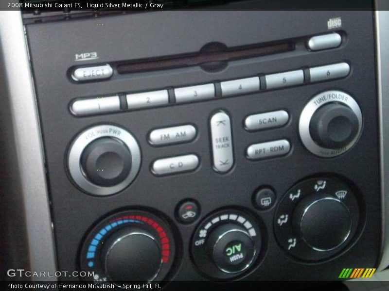 Liquid Silver Metallic / Gray 2008 Mitsubishi Galant ES