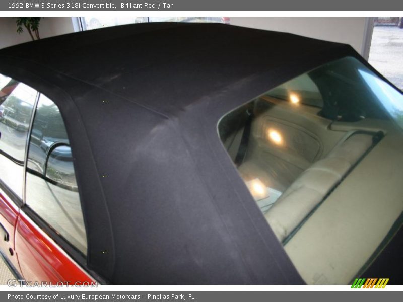 Brilliant Red / Tan 1992 BMW 3 Series 318i Convertible