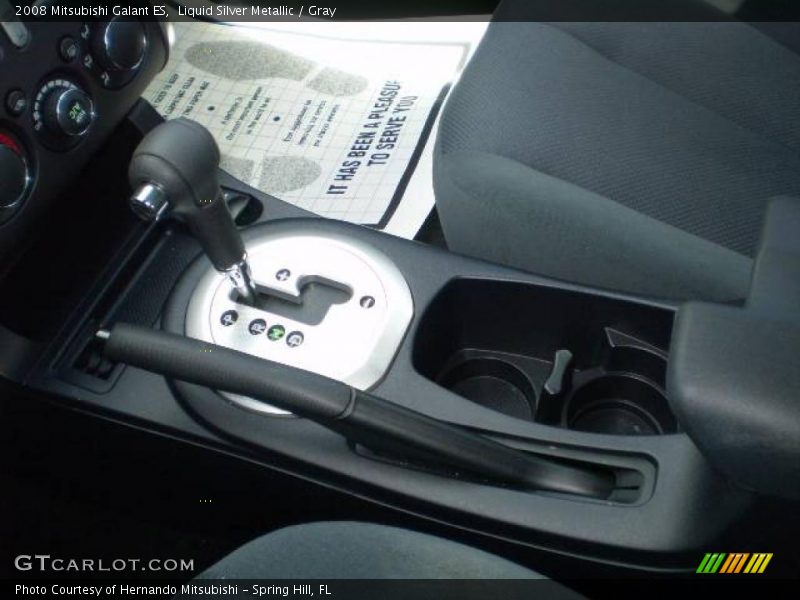 Liquid Silver Metallic / Gray 2008 Mitsubishi Galant ES