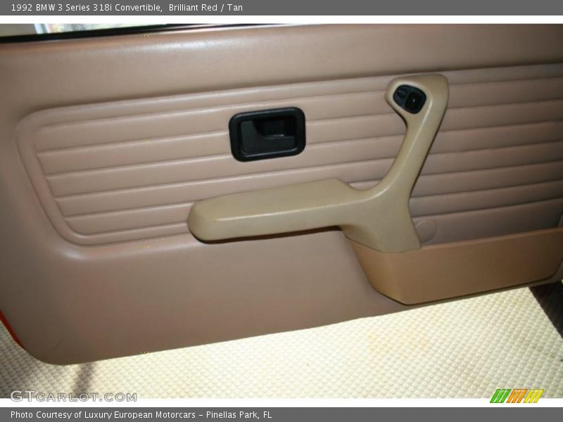 Brilliant Red / Tan 1992 BMW 3 Series 318i Convertible