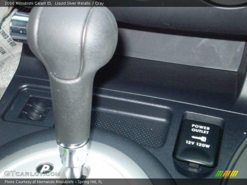 Liquid Silver Metallic / Gray 2008 Mitsubishi Galant ES