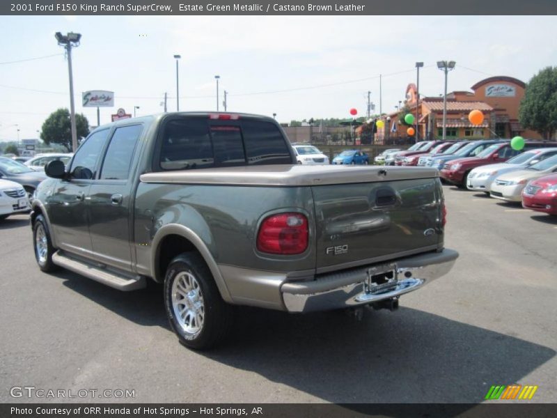 Estate Green Metallic / Castano Brown Leather 2001 Ford F150 King Ranch SuperCrew