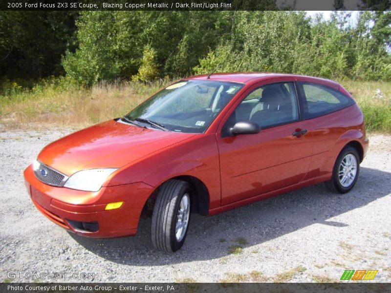 Blazing Copper Metallic / Dark Flint/Light Flint 2005 Ford Focus ZX3 SE Coupe