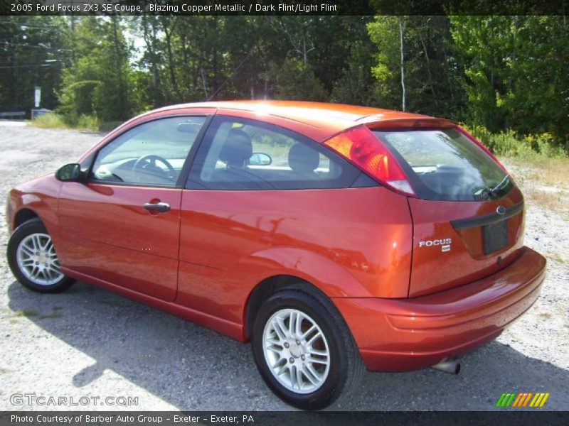 Blazing Copper Metallic / Dark Flint/Light Flint 2005 Ford Focus ZX3 SE Coupe