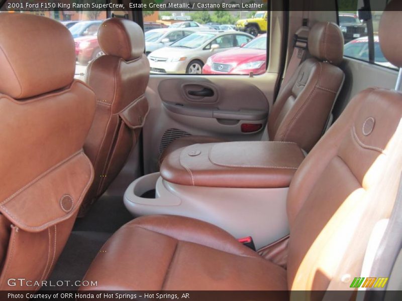 Estate Green Metallic / Castano Brown Leather 2001 Ford F150 King Ranch SuperCrew