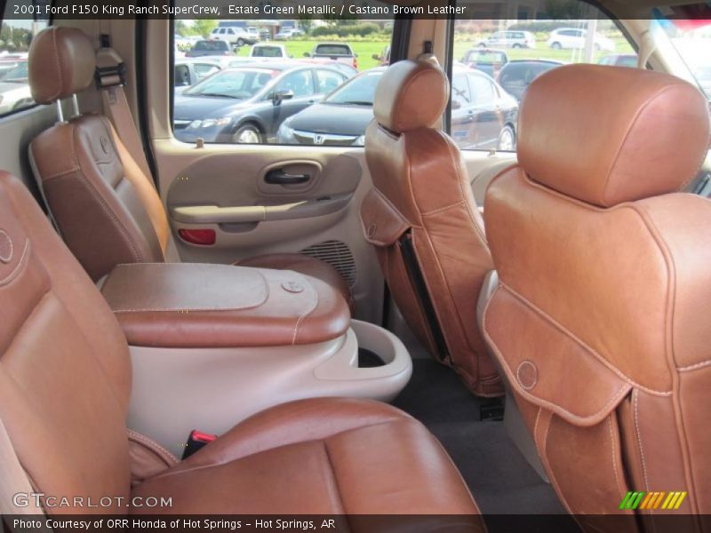 Estate Green Metallic / Castano Brown Leather 2001 Ford F150 King Ranch SuperCrew