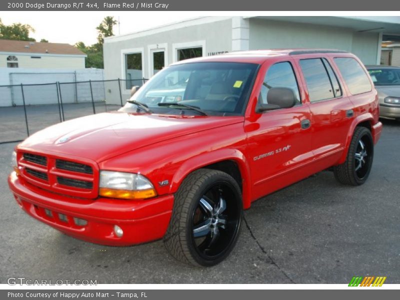 Flame Red / Mist Gray 2000 Dodge Durango R/T 4x4