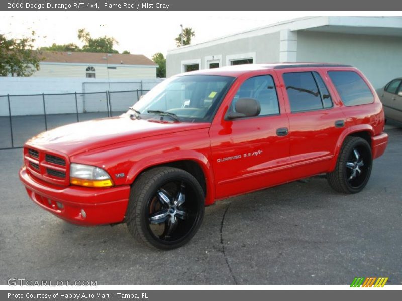 Flame Red / Mist Gray 2000 Dodge Durango R/T 4x4